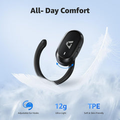 1Mii T5 AI Open Ear Headphones with Organizer Box, Bluetooth 6.0 Wireless Over Ear Earbuds 180° Rotatable Earhooks, 48H Playtime, Custom EQ via App, IP5 Waterproof for Sports, Running, Gym